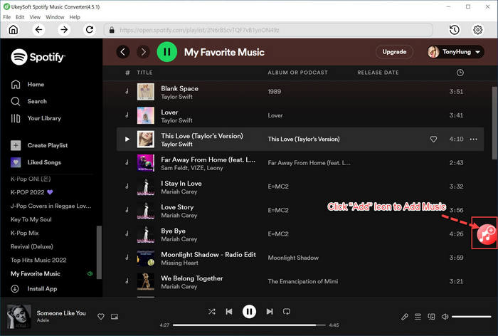 Add Spotify Music